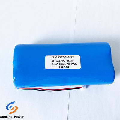 इलेक्ट्रिक फेंसिंग के लिए IFR32700 2S2P 6.4V 12AH 3.2V LiFePO4 बैटरी