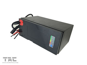 ABSV प्लास्टिक केस के साथ 12V LiFePO4 रिचार्जेबल बैटरी पैक 75ah स्मार्ट BMS