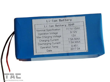ICR32650 11.1V 3500mAh 3S4P लिथियम आयन डिजिटल के लिए बेलनाकार बैटरी