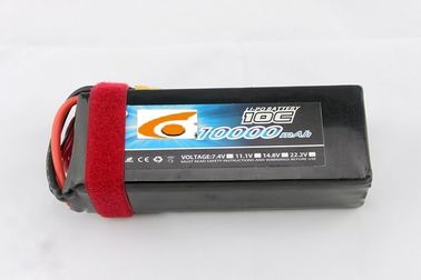 वायु विमान के लिए यूएवी बैटरी पैक पॉलिमर लिथियम आयन 25 सी 22.2 वी 22 ए