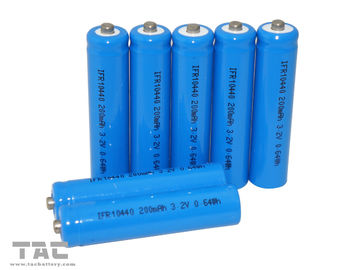 सौर उत्पाद के लिए IFR10440 AAA Li-Ion 3.2V LiFePO4 200mAh बैटरी