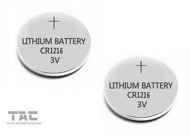 घड़ी के लिए उच्च ऊर्जा प्राथमिक लिथियम सिक्का सेल बैटरी CR1216A 3.0V / 25mA