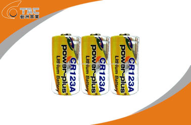 3.0V 1300mAh CR123A प्राथमिक लिथियम ली MnO2 बैटरी उच्च ऊर्जा घनत्व