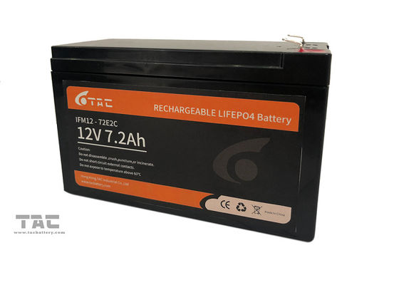 7.2Ah 12V LifePO4 बैटरी पैक बैक अप और सोलर लाइट लीड एसिड रिप्लेसमेंट के लिए