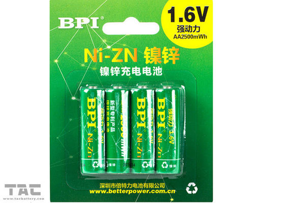 धमाका प्रूफ टॉर्च के लिए 1.6v AAA AA रिचार्जेबल NiZn बैटरी