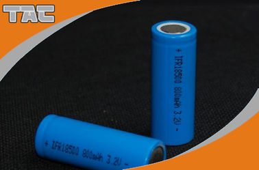 उच्च शक्ति उपकरणों के लिए बेलनाकार 3.2V LiFePO4 बैटरी LFR18500P 900mAh पावर टाइप