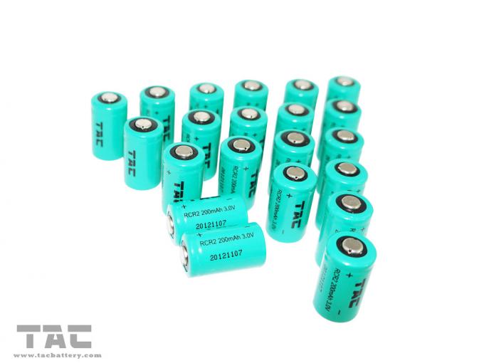 रिमोट मॉनिटरिंग सिस्टम के लिए रिचार्जेबल CR2 / IFR15270 200mAh 3.0V LiFePO4 बैटरी