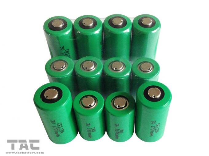 उच्च क्षमता 3.0V CR123A 1700mAh ली-एमएन बैटरी