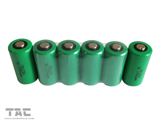 उच्च क्षमता 3.0V CR123A 1700mAh ली-एमएन बैटरी