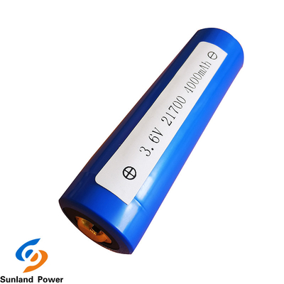 ब्लू लिथियम बेलनाकार बैटरी ICR21700 3.6V 4000mah USB 300 टाइम्स साइकिल लाइफ के साथ