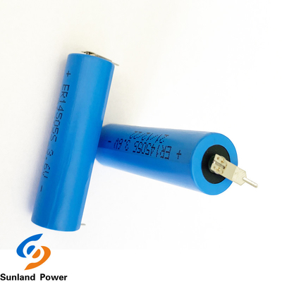 नीली LiSOCl2 बैटरी ER14505S 3.6V 1.8AH उच्च तापमान बैटरी