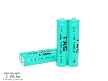 उच्च दर 1100 mAh के साथ प्राथमिक लिथियम आयरन बैटरी LiFeS2 1.5V AAA / L92