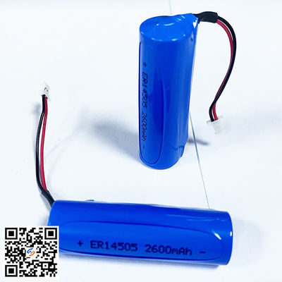 3.6V औद्योगिक गैर रिचार्जेबल LiSOCl2 बैटरी ER14505 माउसट्रैप पास UL1642 के लिए 2600mAh