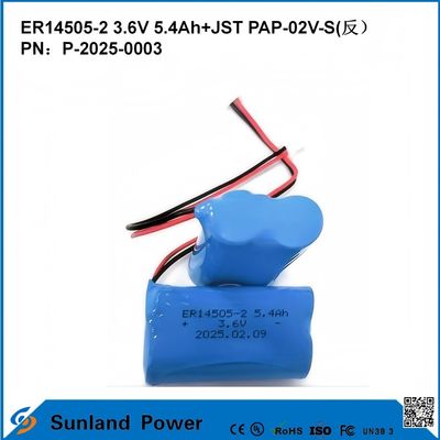 3.6V 5.4AH ER14505-2 प्राथमिक बैटरी उच्च और स्थिर ऑपरेटिंग वोल्टेज लंबी मजबूत जीवन