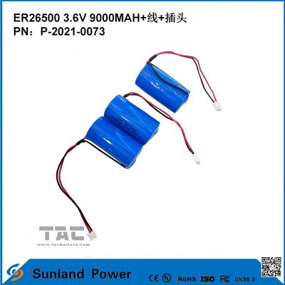3.6V 9AH ER26500 प्राथमिक बैटरी उच्च और स्थिर ऑपरेटिंग वोल्टेज लंबी मजबूत जीवन