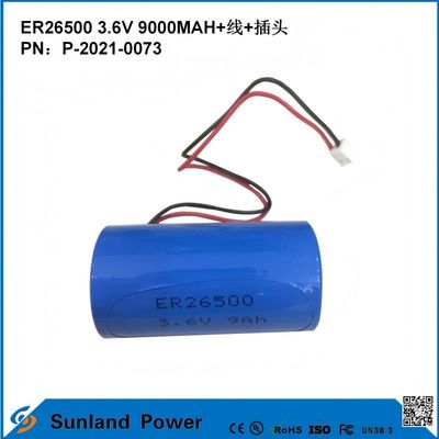 3.6V 9AH ER26500 प्राथमिक बैटरी उच्च और स्थिर ऑपरेटिंग वोल्टेज लंबी मजबूत जीवन