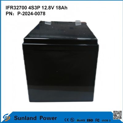 IFR32700 4S3P 12.8V 18Ah सौर बाढ़ प्रकाश के लिए उच्च चमकदार एलईडीएस उद्यान सौर रोशनी lifepo4 बैटरी