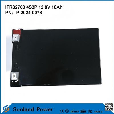 IFR32700 4S3P 12.8V 18Ah सौर बाढ़ प्रकाश के लिए उच्च चमकदार एलईडीएस उद्यान सौर रोशनी lifepo4 बैटरी
