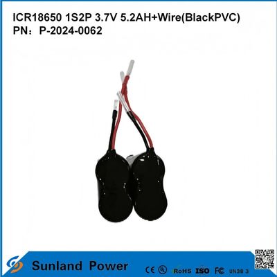 ICR18650-1S2P उच्च ऊर्जा घनत्व सुरक्षा के लिए बैटरी विभिन्न क्षेत्रों में बिजली उपकरण उपभोक्ता इलेक्ट्रॉनिक्स इलेक्ट्रिक वाहन