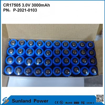 CR17505 3.0V 3000mAh स्मार्ट उपकरणों के लिए चिकित्सा उपकरण परिवहन और रसद स्मार्ट फर्नीचर उच्च क्षमता स्थिर डिस्चार्ज प्रदर्शन वोल्टेज आउटपुट लंबी सेवा जीवन