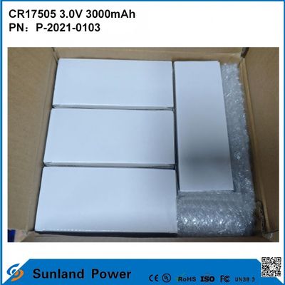 CR17505 3.0V 3000mAh स्मार्ट उपकरणों के लिए चिकित्सा उपकरण परिवहन और रसद स्मार्ट फर्नीचर उच्च क्षमता स्थिर डिस्चार्ज प्रदर्शन वोल्टेज आउटपुट लंबी सेवा जीवन