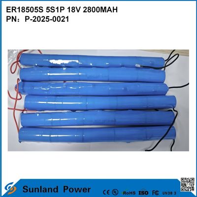 ER18505S 5S1P 18V 2800MAH उच्च तापमान प्रतिरोधी, उच्च क्षमता बैटरी