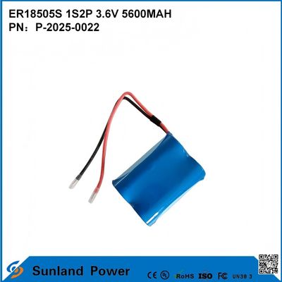 ER18505S 1S2P 3.6V 5600MAH उच्च तापमान प्रतिरोधी, उच्च क्षमता बैटरी