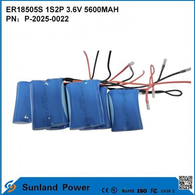 ER18505S 1S2P 3.6V 5600MAH उच्च तापमान प्रतिरोधी, उच्च क्षमता बैटरी