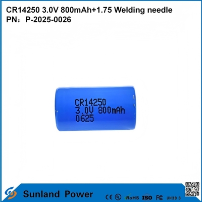 CR14250 3.0V 800MAH+1.75 वेल्डिंग सुई बैटरी