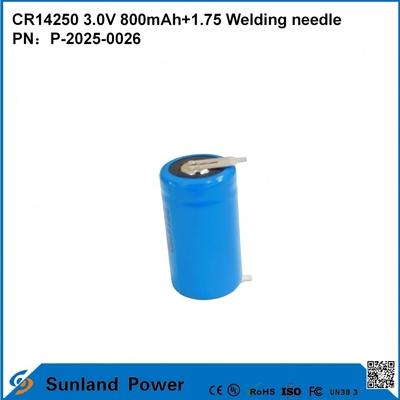CR14250 3.0V 800MAH+1.75 वेल्डिंग सुई बैटरी