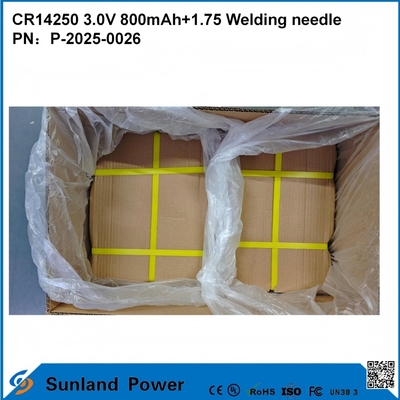 CR14250 3.0V 800MAH+1.75 वेल्डिंग सुई बैटरी