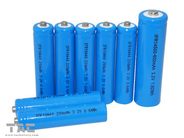 सौर उत्पाद के लिए IFR10440 AAA Li-Ion 3.2V LiFePO4 200mAh बैटरी
