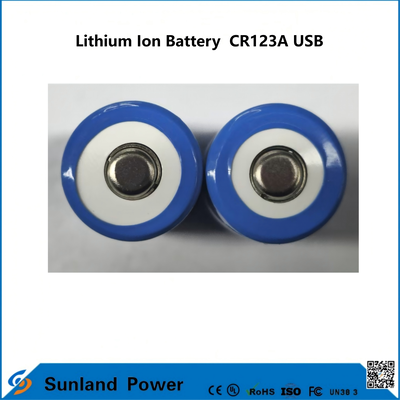 लिथियम आयन बैटरी CR123A USB USB रिचार्जेबल लिथियम आयन बैटरी के उत्पादन के लिए लागू।