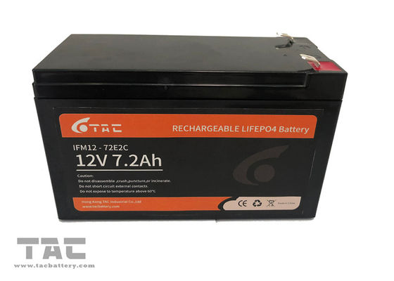 7.2Ah 12V LifePO4 बैटरी पैक बैक अप और सोलर लाइट लीड एसिड रिप्लेसमेंट के लिए