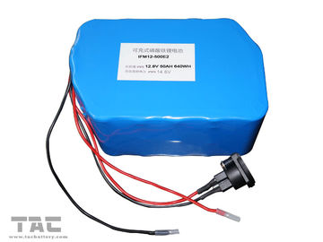 कनेक्टर के साथ 12 वी LiFePO4 बैटरी पैक f&amp;#39;or स्ट्रीट लैंप आईएफआर 26650 50ah