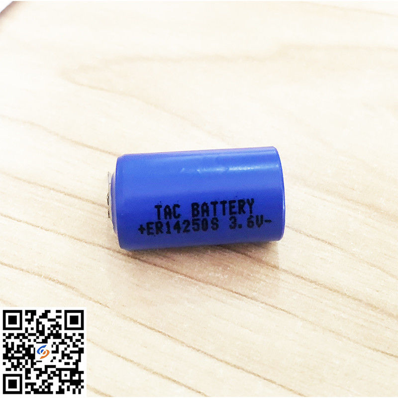 150°C उच्च तापमान ER14250S 3.6V 900mAh प्राथमिक बैटरी तापमान लॉगर के लिए टैब के साथ