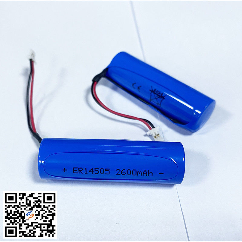 3.6V औद्योगिक गैर रिचार्जेबल LiSOCl2 बैटरी ER14505 माउसट्रैप पास UL1642 के लिए 2600mAh
