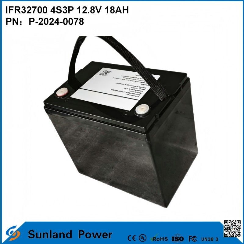 IFR32700 4S3P 12.8V 18Ah सौर बाढ़ प्रकाश के लिए उच्च चमकदार एलईडीएस उद्यान सौर रोशनी lifepo4 बैटरी