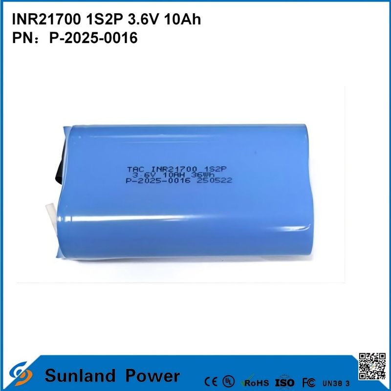 INR21700 1S2P 3.6V 10Ah हाई-रेट डिस्चार्ज, हाई-पावर डिमांड डिवाइस के लिए उपयुक्त!