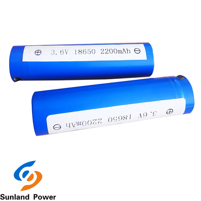 घरेलू उपकरणों के लिए ICR18650 3.7V 2200mah लिथियम आयन बेलनाकार बैटरी
