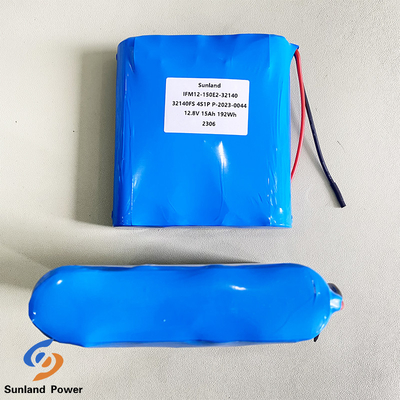 लंबे चक्र जीवन 15AH 12V LiFePO4 बैटरी पैक 32140 4S1P विस्फोट प्रूफ उत्पाद के लिए