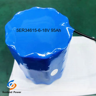 LiSOCl2 बैटरी प्राथमिक बैटरी ER34615 5S6P 18V 95Ah परिवेश तापमान सीमा के साथ -55°C से 85°C
