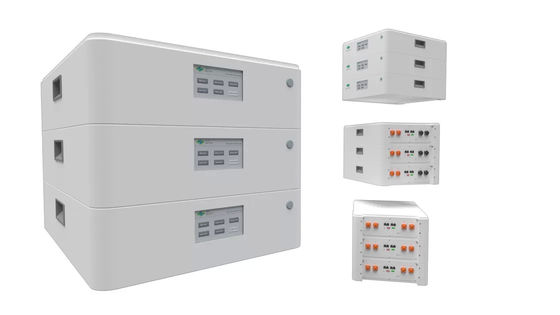 रिचार्जेबल स्टैकेबल लिथियम बैटरी टिकाऊ 51.2V 50Ah घर के लिए