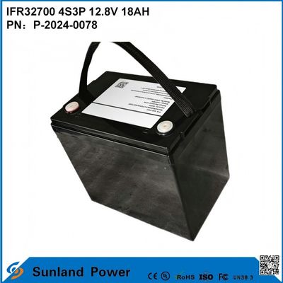 IFR32700 4S3P 12.8V 18Ah सौर बाढ़ प्रकाश के लिए उच्च चमकदार एलईडीएस उद्यान सौर रोशनी lifepo4 बैटरी