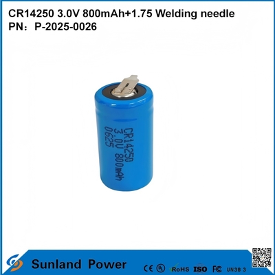 CR14250 3.0V 800MAH+1.75 वेल्डिंग सुई बैटरी