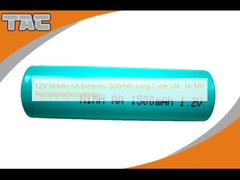 1.2V एनआई-एमएच एए बैटरी 1500 एमएएच लंबी चक्र अवधि, एनआई-एमएच रिचार्जेबल बैटरी
