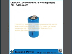 CR14250 3.0V 800mAh+1.75 वेल्डिंग सुई का उपयोग स्मार्ट मीटरिंग पानी मीटर बिजली मीटर गैस मीटर मेमोरी बैकअप सीएमओएस मेमोरी आरटीसी वास्तविक समय घड़ी वायरलेस अलार्म सेंसर