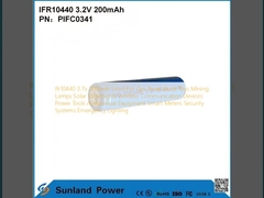 Ifr10440 3.7v 200mah GPS रोड स्टड, खिलौने, खनन लैंप, सोलर स्ट्रीटलाइट्स, वायरलेस संचार उपकरण, पावर टूल्स, ऑडियोविजुअल उपकरण, स्मार्ट मीटर, सुरक्षा प्रणाली, आपातकालीन प्रकाश व्यवस्था के लिए उपयोग किया जाता है