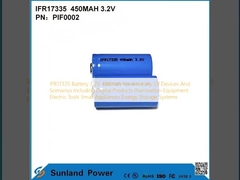 IFR17335 बैटरी 3.2V 450mah विभिन्न प्रकार के उपकरणों और परिदृश्यों के लिए डिजिटल उत्पादों सहित प्रकाश व्यवस्था उपकरण विद्युत उपकरण छोटे उपकरण ऊर्जा भंडारण प्रणाली