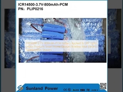 ICR14500-3.7V-800mAh-PCM बैटरी एलईडी लाइट्स के लिए लागू डिजिटल उत्पाद स्मार्ट होम डिवाइस वायरलेस माउस इलेक्ट्रिक टूथब्रश रेजर